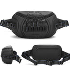 QISEMIAN Chest Shoulder Camera Bag For Men with Removable Dividers Urban Commute Messenger Bag