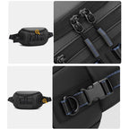 QISEMIAN Chest Shoulder Camera Bag For Men with Removable Dividers Urban Commute Messenger Bag