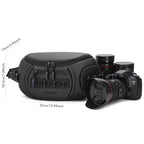 QISEMIAN Chest Shoulder Camera Bag For Men with Removable Dividers Urban Commute Messenger Bag