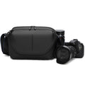 QISEMIAN All-in-One Mens Photography Sling Bag with Removable Camera Insert & Tripod Holder