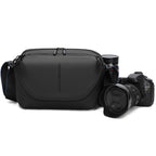 QISEMIAN All-in-One Mens Photography Sling Bag with Removable Camera Insert & Tripod Holder