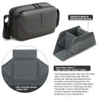 QISEMIAN All-in-One Mens Photography Sling Bag with Removable Camera Insert & Tripod Holder