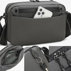 QISEMIAN All-in-One Mens Photography Sling Bag with Removable Camera Insert & Tripod Holder