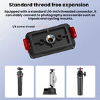 For DJI Osmo Action 3 / 4 / 5 Pro Flymile Magnetic Quick-Release Expansion Adapter Base, For DJI Osmo Action 3 / 4 / 5 Pro