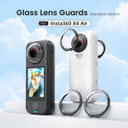 For Insta360 X4 Air AMagisn Standard Lens Guards Snap-On Protective Glass Lens Protector Replacement Accessory