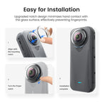 For Insta360 X4 Air AMagisn Standard Lens Guards Snap-On Protective Glass Lens Protector Replacement Accessory