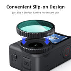 For DJI Osmo Action 6 Camera aMagisn Quick Release Filter Protective Lens Cover, UV, CPL, ND8+ND16+ND32+ND64