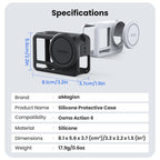 For DJI Osmo Action 6 aMagisn Silicone Case With Lens Cap Anti-Scratch Protective Cover