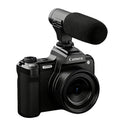 HD Retro Digital Camcorder Camera Portable Micro DSLR Camera, DC101 + Microphone, DC101 + Fill Light, DC101 + Microphone + Fill Light
