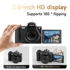 HD Retro Digital Camcorder Camera Portable Micro DSLR Camera, DC101 + Microphone, DC101 + Fill Light, DC101 + Microphone + Fill Light
