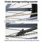 ENLEE Bike Chain Checker Chain Wear Measurement Tool, Standard, Hollow