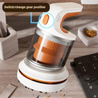 Mini Desktop Vacuum Cleaner 2-Speed USB Rechargeable, for Eraser Shavings & Keyboard Dust with Brush Nozzle