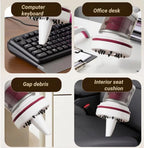 Mini Desktop Vacuum Cleaner 2-Speed USB Rechargeable, for Eraser Shavings & Keyboard Dust with Brush Nozzle