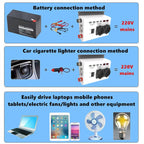 4-USB Dual-Socket Inverter Socket Car Digital Display Power Conversion Outlet, EU Plug 12V To 220V, US Plug 12V To 110V, Brazil Plug 12V To 110V, Brazil Plug 12V To 220V
