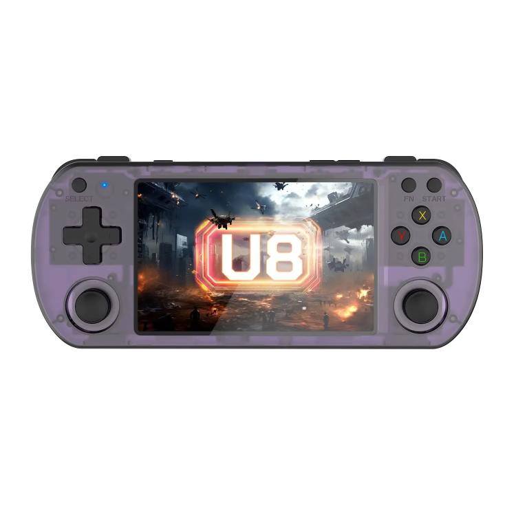 U8 Retro Handheld Game Console Open-Source 4 Inch HD IPS Screen Portable Console, 64G, 128G