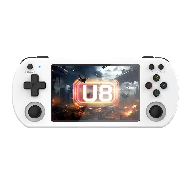 U8 Retro Handheld Game Console Open-Source 4 Inch HD IPS Screen Portable Console, 64G, 128G