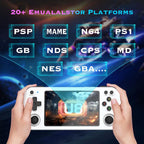 U8 Retro Handheld Game Console Open-Source 4 Inch HD IPS Screen Portable Console, 64G, 128G