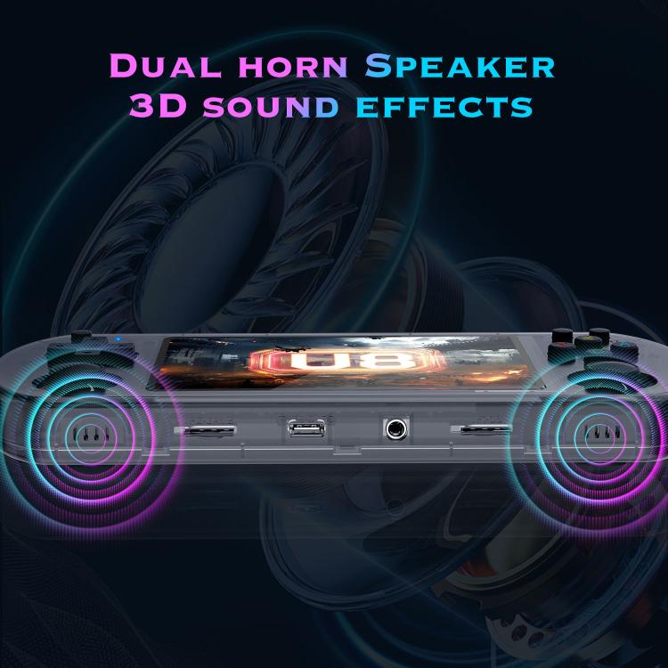 U8 Retro Handheld Game Console Open-Source 4 Inch HD IPS Screen Portable Console, 64G, 128G