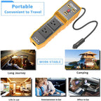 3-USB Dual-Socket Car Power Inverter Vehicle Power Converter, EU Plug 12V To 220V, US Plug 12V To 110V, Brazil Plug 12V To 110V, Brazil Plug 12V To 220V