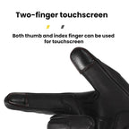 SULAITE Motorcycle Sheepskin Protective Breathable Full-Finger Gloves, For Summer, For Winter With Fleece Lining