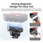 AMagisn Adjustable Quick Release Adapter For DJI Osmo 360/Action 5 Pro/4/3 - 4-Level Fast Perspective Switch, PD15