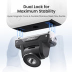 AMagisn Adjustable Quick Release Adapter For DJI Osmo 360/Action 5 Pro/4/3 - 4-Level Fast Perspective Switch, PD15