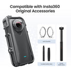 For Insta360 X4 Air AMagisn Camera Cage Plastic Expansion Frame With Windproof Foam