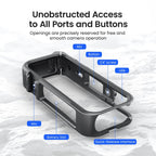 For Insta360 X4 Air AMagisn Camera Cage Plastic Expansion Frame With Windproof Foam
