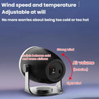Vehicle-mounted Heater With Adjustable Fan Speed Defogging Defrosting Heater, Black 12V, Black 24V, Brown 12V, Brown 24V