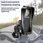 Waterproof Navigation Phone Holder For Motorcycles And Bicycles, Handlebar Charging, Handlebar Standard, Rearview Mirror Charging, Rearview Mirror Standard