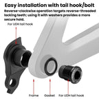 ENLEE EL-CNC3 UDH Bike Derailleur Hanger Thru-Axle Rear Derailleur Mount