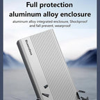 Blueendless M280U4C USB4 Portable Hard Drive Enclosure With Switch & Fan Solid-State M.2 NVMe Drive Enclosure External SSD Enclosure, M280U4C
