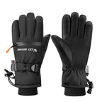 WEST BIKING Touchscreen Ski Gloves Windproof & Waterproof Winter Gloves with Anti-Slip Palm, Zipper Pocket for Snow Pass, S, M, L, XL