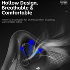 WEST BIKING Comfort Bike Saddle with Shock Absorption Wide Hollow Ventilated Design for Mountain/Road Bicycles, M, L