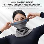 WEST BIKING Winter Ear-Loop Face Mask Double Layer Fleece Windproof Neck Gaiter for Cycling, Free Size