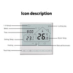 WIFI Floor Thermostat Support Tuya Smart Home App Remote Control Underfloor Heating Temperature Regulator, 220V 16A, 220V 3A