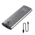 Blueendless M.2 Dual-Protocol Portable Hard Drive Enclosure NVMe/SATA Universal Aluminum Alloy SSD Enclosure, Curved With Type-C To USB Cable, Curved With 2 In 1 Cable, Striped With Type-C To USB Cable, Striped With 2 In 1 Cable
