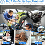 4.3 Inch 1080P HD Car Baby Monitor Infrared Night Vision Camera, With Cigarette Lighter, With USB