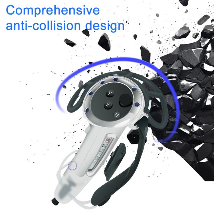 For Meta Quest 3 Controller Grip Cover Set Upgraded Extended Protective Frame