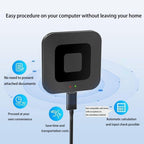 Square Smart Card Reader For Bank Cards Tax Filing Storage Cards, USB, Type-C