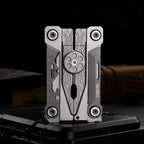 Nextool Silver Blade EDC Tool 14 In 1 Pocket Folding Pliers Screwdriver Wrench Knife With Leather Case
