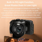 G650 5K / 72MP WiFi Digital Video Camera Camcorder 2.8 Inch IPS Screen 12X Optical Zoom, G650