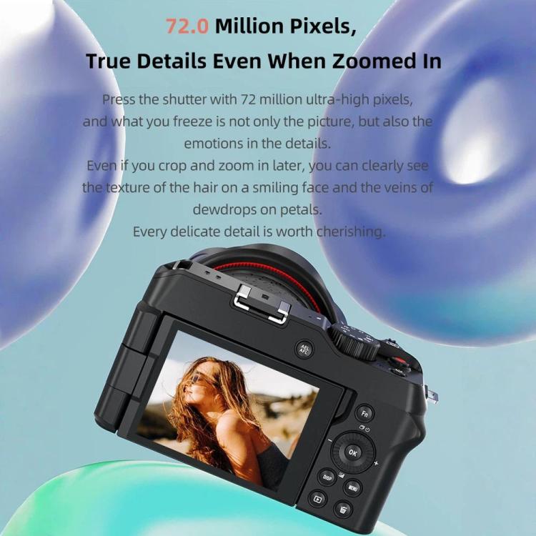 G650 5K / 72MP WiFi Digital Video Camera Camcorder 2.8 Inch IPS Screen 12X Optical Zoom, G650