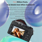 G650 5K / 72MP WiFi Digital Video Camera Camcorder 2.8 Inch IPS Screen 12X Optical Zoom, G650