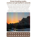 D27 4K Vlogging Camera 64MP Photo, 6x Optical Zoom, 180-Degree Flip Screen & WiFi Connectivity, D27 Black, D27 Brown