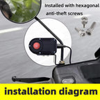 M1 IP66 Waterproof WIFI Motorcycle Dash Camera 2K HD Portable Recorder, M1