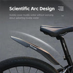 WEST BIKING Extra Wide & Long Mountain Bike Fenders, Full Coverage Mud Guards for 20 22 24 Inch Bicycles