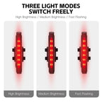 WEST BIKING USB-C Rechargeable Bicycle Number Plate Light 3 Light Modes, Adjustable Number 0-99