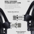 WEST BIKING Lightweight SPD-Compatible Road Bike Clipless Pedals - with Cleats and High-Efficiency Bearings, Black Steel, Black Red Steel, Black Red Titanium