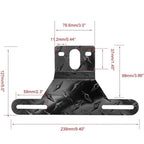 American-Style Aluminum License Plate Frame Trailer Light License Plate Bracket, Trailer Light License Plate Bracket